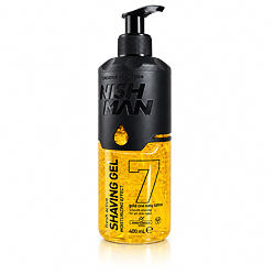 NISH MAN Shaving Gel Gold One 7 400 ml