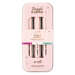Barry M Dazzle & Define Metallic Crayons (Orchid Flower, White, Galactic Teal) 3 ks