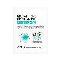 APLB Glutathione Niacinamide Sheet Mask 25 ml