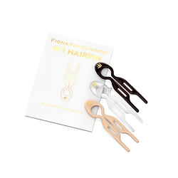 Fiona Franchimon Nº 1 Hairpin London Collection (Brown, Transparent, Soft Beige) 3 ks