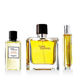 Hermès Terre D'Hermès Parfém 75 ml + Parfém 15 ml + SG na tělo i vlasy 40 ml M