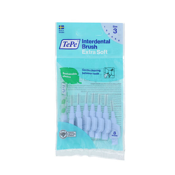 TePe Extra Soft mezizubní kartáčky 3 modré (0,6 mm) 8 ks
