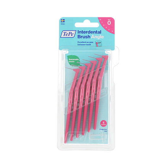 TePe Angle mezizubní kartáčky 0 růžové (0,4 mm) 6 ks
