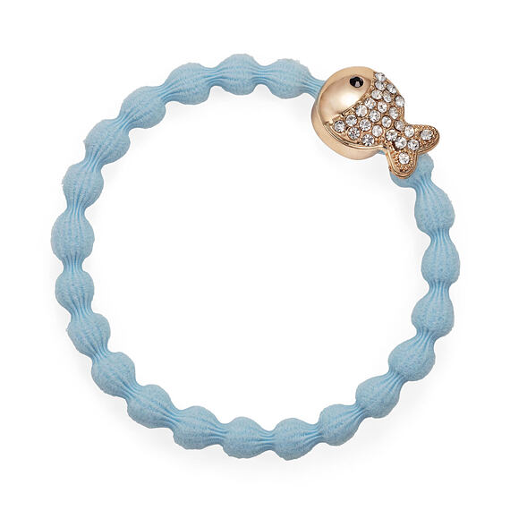 By Eloise London Gold Bling Fish Sky Blue