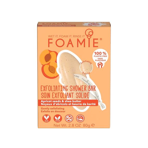 Foamie Shower Body Bar More Than a Peeling - Apricot Seeds & Shea Butter 80 g