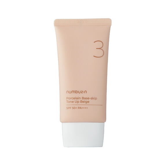 Numbuzin No.3 Porcelain Base-Skip Tone Up Beige SPF 50+ PA++++ 50 ml