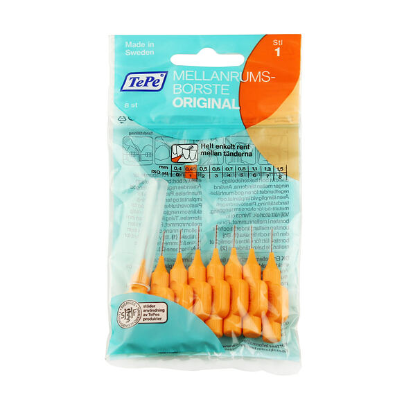 TePe Original mezizubní kartáčky 1 oranžové (0,45 mm) 8 ks