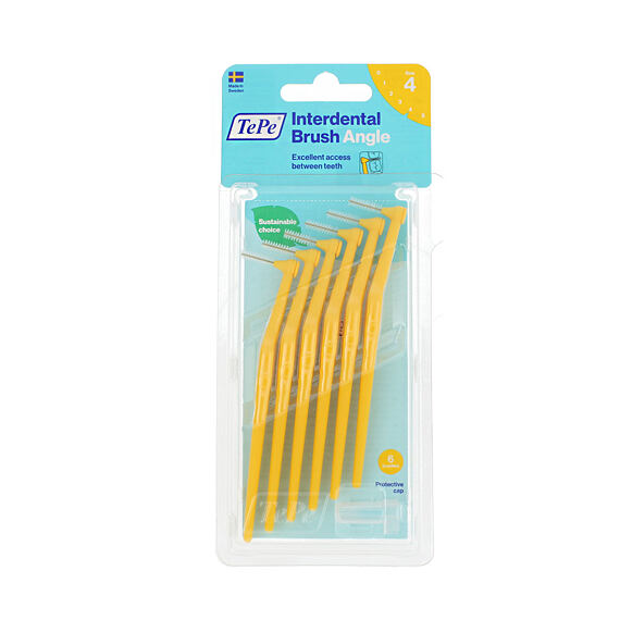 TePe Angle mezizubní kartáčky 4 žluté (0,7 mm) 6 ks