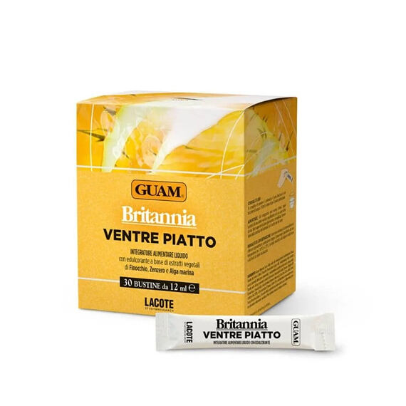 GUAM Britannia Flat Belly Liquid Food Supplement 30 x 12 ml