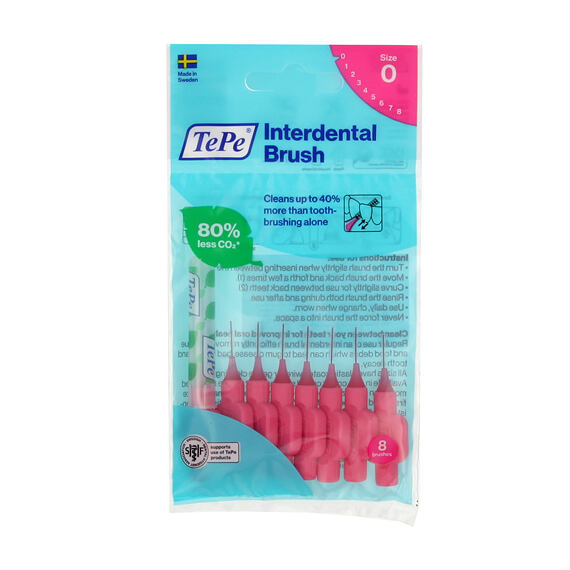 TePe Original mezizubní kartáčky 0 růžové (0,4 mm) 8 ks