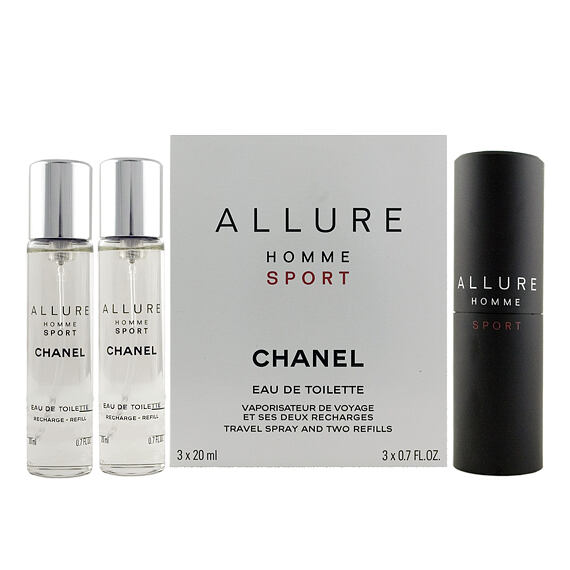 Chanel Allure Homme Sport EDT plnitelný 20 ml + EDT náplň 2 x 20 ml M