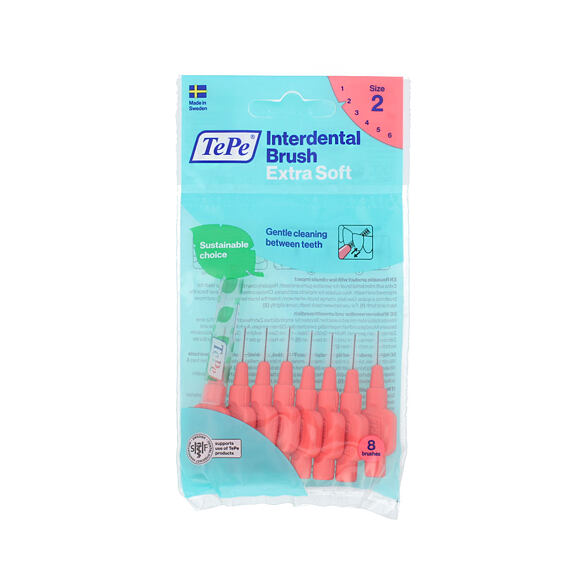 TePe Extra Soft mezizubní kartáčky 2 červené (0,5 mm) 8 ks