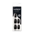 KISS imPRESS color Press-On Manicure M 30 ks - 512 All Black