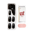 KISS imPRESS color Press-On Manicure M 30 ks - 512 All Black