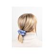 MURU saténová scrunchie gumička - modro-šedá matná