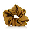MURU saténová scrunchie gumička - okrová matná